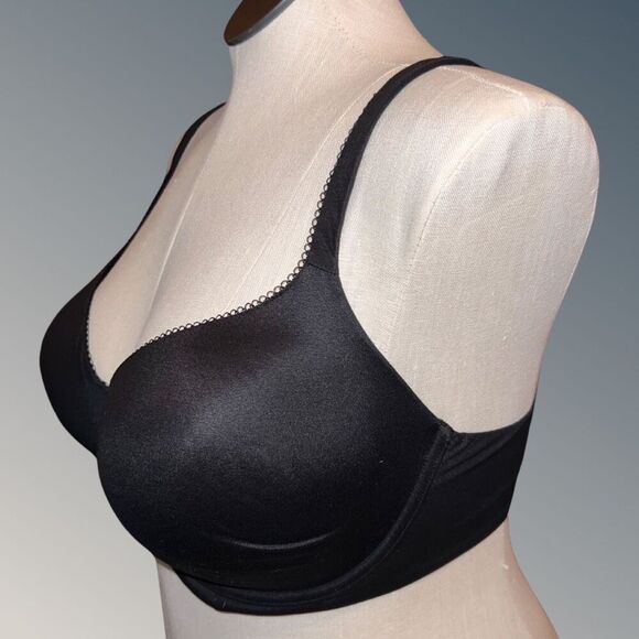 Plus Size Victoria’s Secret Black Lined Demi Bra Size 38DDD - Picture 2 of 5